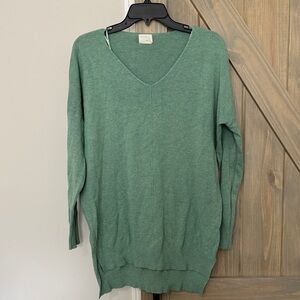 Dreamers Sage V-Neck Sweater M/L GUC